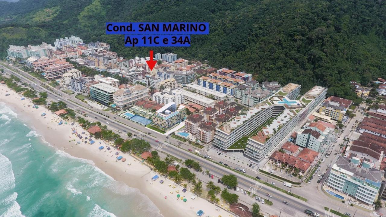 Apartamento Grande - Ubatuba- Parte Nobre - Ap 34a No Cond San Marino